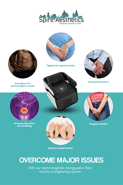 Image of EMS chair to treat Urine leakage Stockwood from Spire Aesthetics