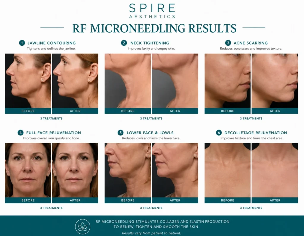 RF Microneedling Skin tightening Stockwood results